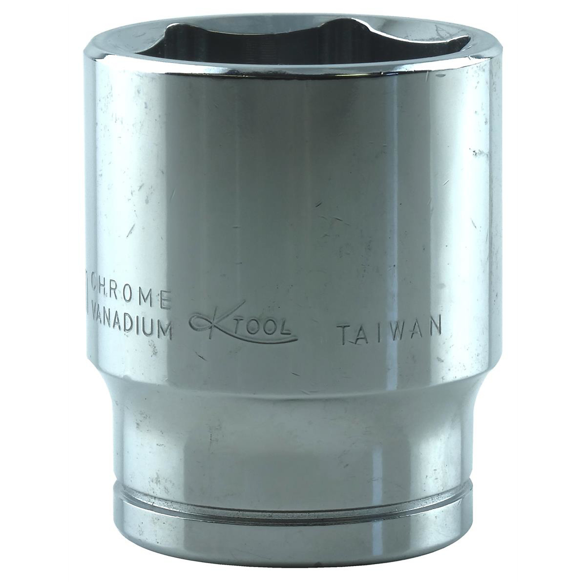 K Tool International 27mm Socket — 1/2in. Drive, 6-Point, Chrome Vanadium Steel, Model# KTI28127